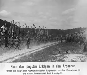 Infantery: Military parade on the Western Front 1915
