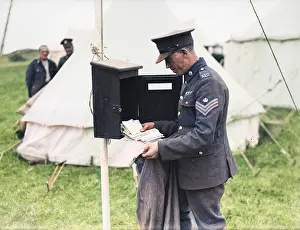 Fromcolourisedpic: MILITARY POSTMAN