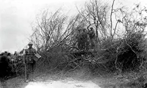 Blockage: Military prepare to remove blockage with explosives