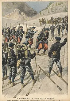 Chamonix: MILITARY SKIERS/1908