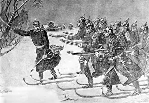 Skis: Military skiing, 1890s