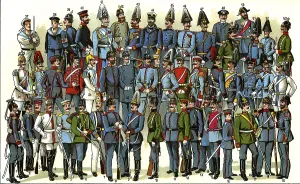 Hierarchy: military, uniforms, of the German army and navy