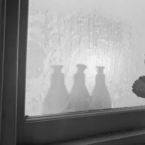 Pane: Milk Bottles In Winter