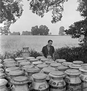 Milkmen: Milk churns