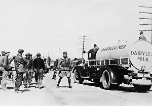 Protects: Milk truck during the Depression, 1932