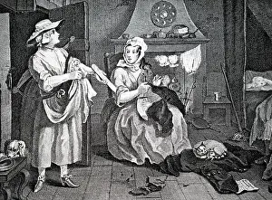 Recorded: Milkmaid demanding settlement of her bill, recorded