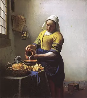 Milkmaid: The Milkmaid, by Vermeer