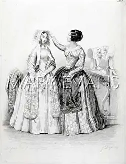 Milliners: AT THE MILLINERS 1847