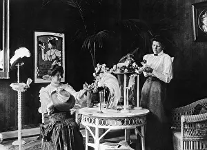 Milliner: Milliners in the hat salon, 1906