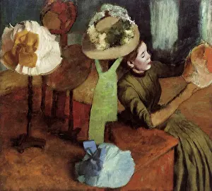 Millinery: The Millinery Shop, by Degas