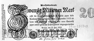 Inflation: Twenty million Mark, 1923