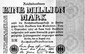 Finances: One million Mark, 1923