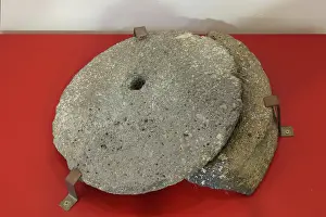 Grindstone: Millstone, Musee d'Ambrussum, Ambrussum, Occitanie, France