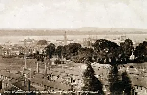 Gravesend: Milton Barracks near Gravesend, Kent - toward River Thames