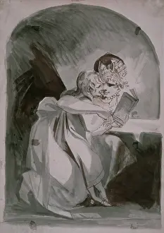 Milton: Milton when a Boy, Instructed by his Mother
