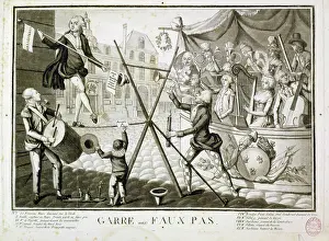 Royalist: Mind the Fall. Engraving. Paris