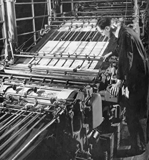 Printer: Minder of a two-colour Letterpress Machine