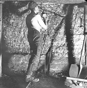 Stripped: Miner working at the coalface, South Wales