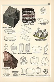 Gotthilf: Mineral varieties including fluorite, celestine