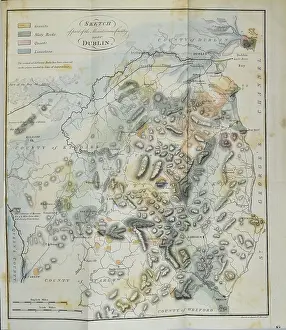 Edited: Mineralogical map of Dublin (Stephens 1812)