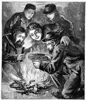 Result: Miners in the Californian gold fields inspecting