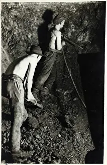 Chested: MINERS AT COAL FACE