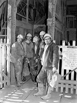 Geevor: Miners at Geevor Tin Mine, Pendeen, Cornwall