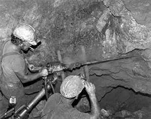 Geevor: Miners at Geevor Tin Mine, Pendeen, Cornwall