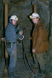 Geevor: Miners at Geevor Tin Mine, Pendeen, Cornwall