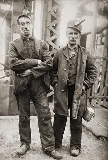 Scranton: Two miners leaving entrance of coal mine ?