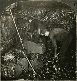Stereoscope: Miners - Occupations - Coal - Industry