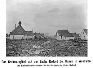 Colliery: Miners settlement in Hamm, 1908
