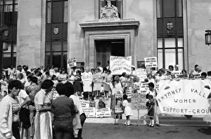 Mineworkers: Miners strike demonstration