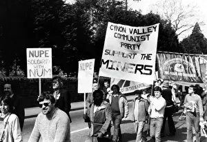Cynon: Miners strike demonstration
