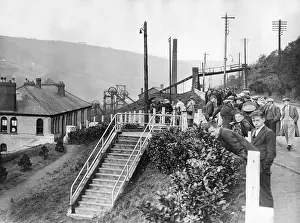 Strikers: Miners strike in Wales, 1935