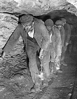 Saarland: Miners underground, approx. 1939