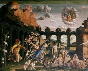 Minerva: Minerva chasing the vices from the garden of virtue