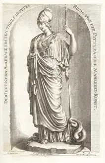 Lacademia Todesca: Minerva Giustiniani or Athena Giustiniani sculpture