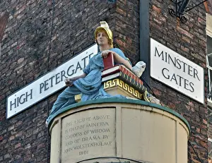 Minerva: Minerva Sculpture Petergate, York