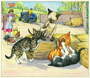 Bales: Ming Meets the Farm Kittens