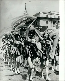 Slav: Mini skirts in parade, Sofia, Bulgaria