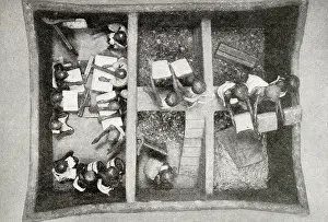 Needs: Miniature granary found during excavation, Egypt