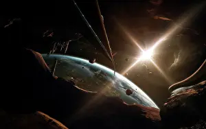 Luminous: Mining colony on an asteroid