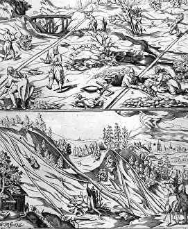 Reprints: mining, miners, dowser looking for resources