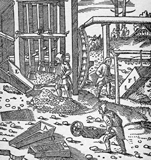 Georgius: mining, ore dressing / metal processing, stamp