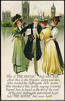 Assailed: Minister assailed by Suffragettes