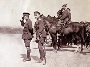 Saluting: Minister of War, Alexander Kerensky