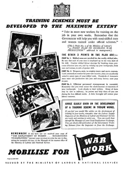 Mobilise: Ministry Of Labour. Mobilise For War Work