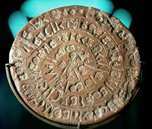 Typography: Minoan art. Crete. Phaistos Disc