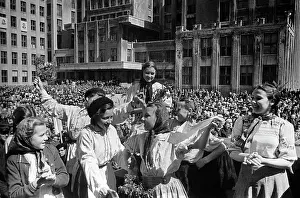 Minsk: Minsk. USSR. People celebrating